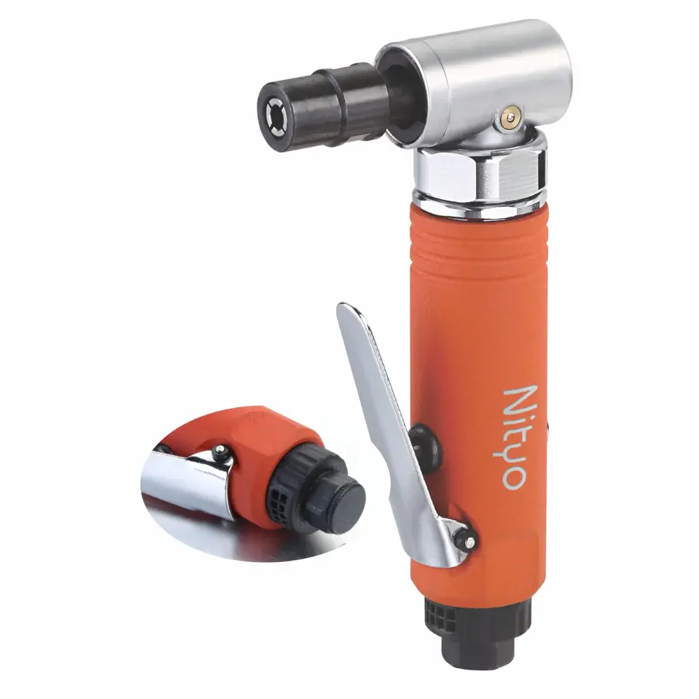 Nityo NII 4412 H Angle Die Grinder – 6mm Collet | 20,000 RPM | 360° Exhaust | Lightweight Industrial Tool