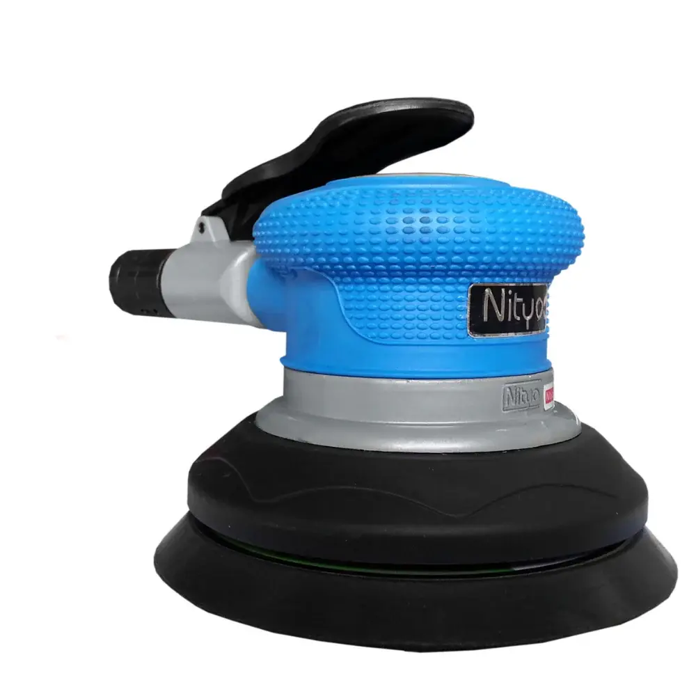 Nityo NI 5515 Air Orbital Sander – 5"/6" Disc, 12,000 RPM, Lightweight with Rear Exhaust