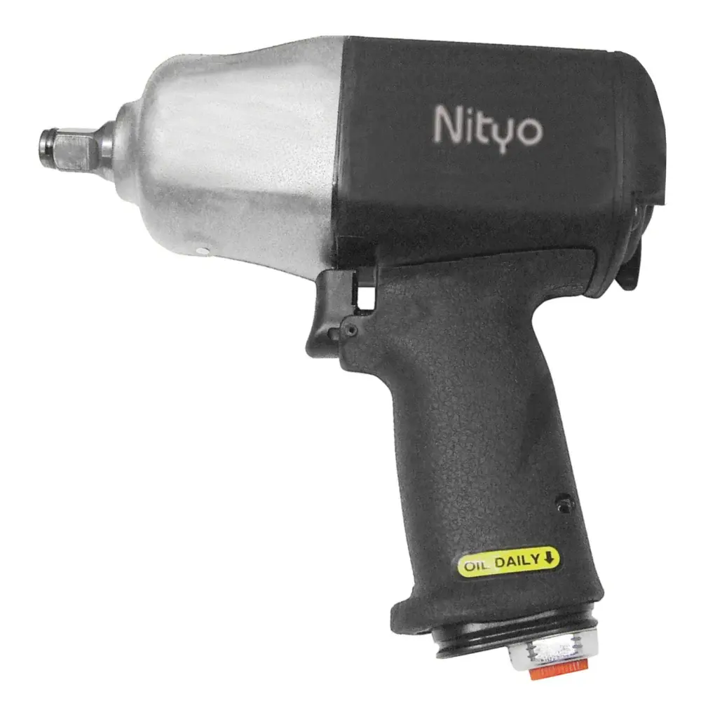 Nityo NI 7704 1/2" Air Impact Wrench – 881 Nm Torque, Twin Hammer, Lightweight Composite Body