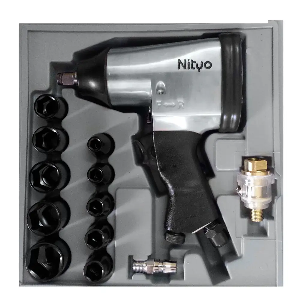 Nityo NI 7725K 1/2" Air Impact Wrench – 320 Nm Torque, Rocking Dog, Ideal for Garage Use
