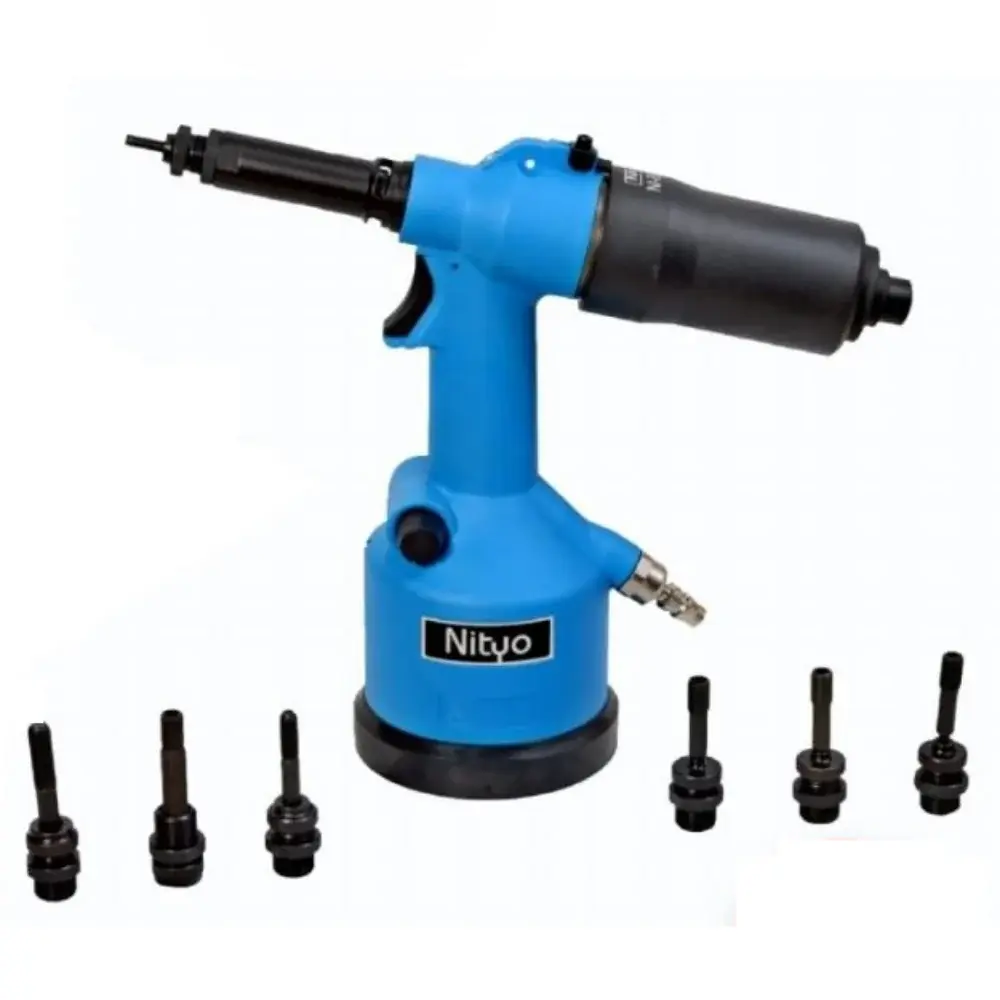 Nityo NI 8823 Heavy-Duty Air Riveter Tool | M3–M12 Capacity | 19000N Pull Force | Pneumatic Riveting Gun