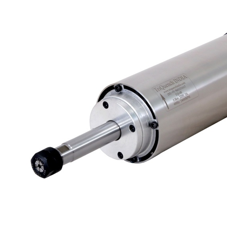 CNC Spindle Motor 0.8kW, 24000RPM, 220V, Air Cooled Round (Long Shaft)